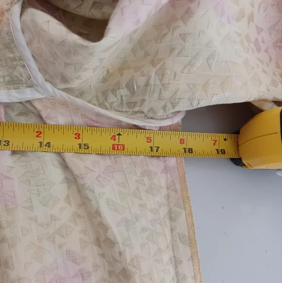 Mr. Larkin Pastel Ethereal Fairy Coquette Metallic Ode Sz S Midi Dress - Picture 11 of 15